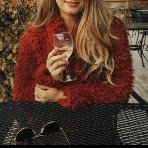 Rust orange Fur jacket